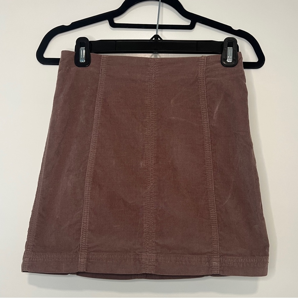 Free People Suede Mini Skirt